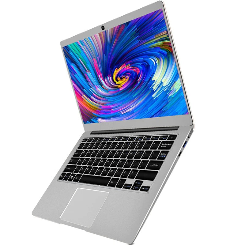 2024 Cheap 14 Inch Ultra Thin Students Laptop Quad Core Windows 10 Notebook Laptops WiFi Bluetooth for Russian & Korea