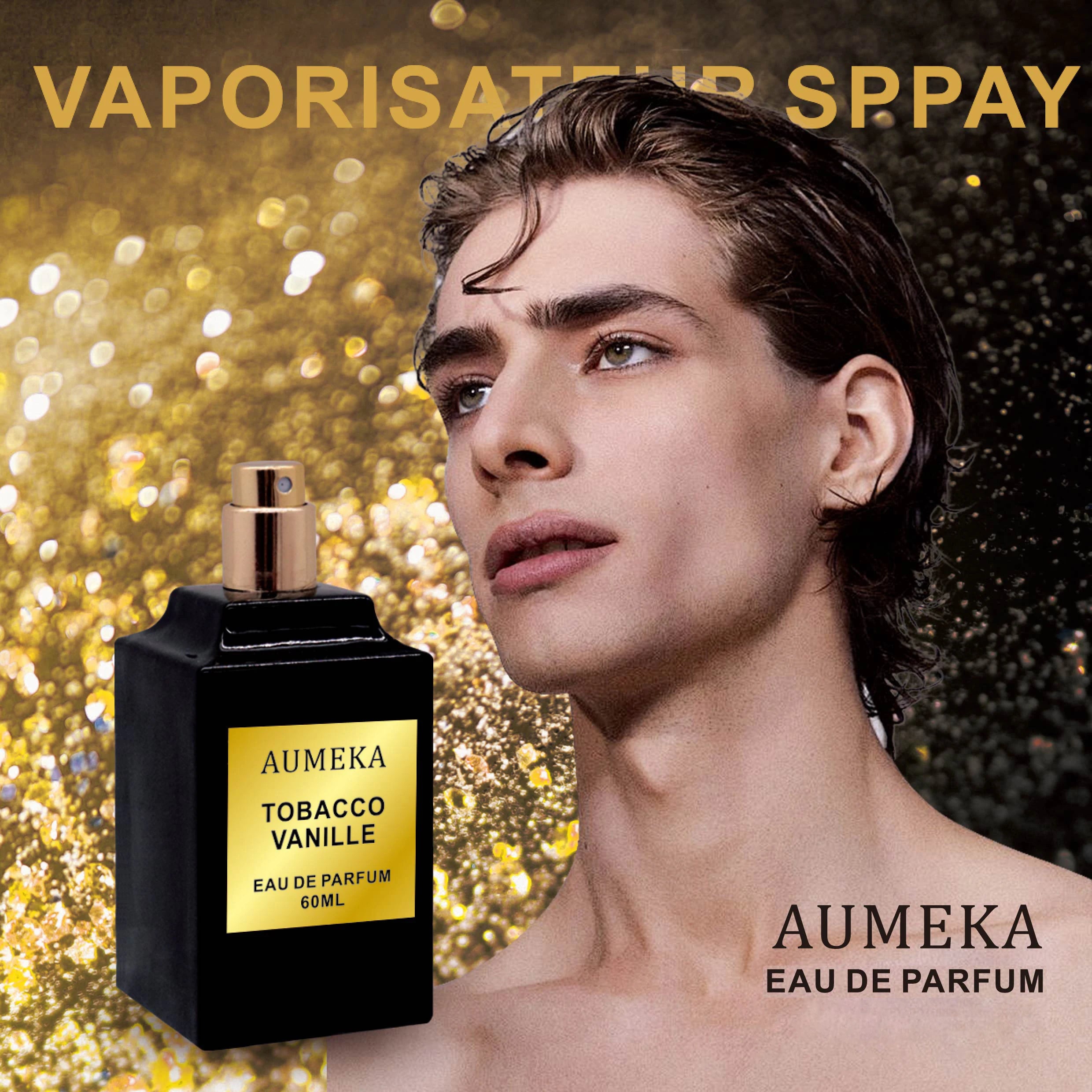 AUMEKA Perfume For Men Original Luxury Arabes Tobacco Vanille Oriental Spicy Eau De Parfum Man Gift Makeup 60ml AU0451﻿