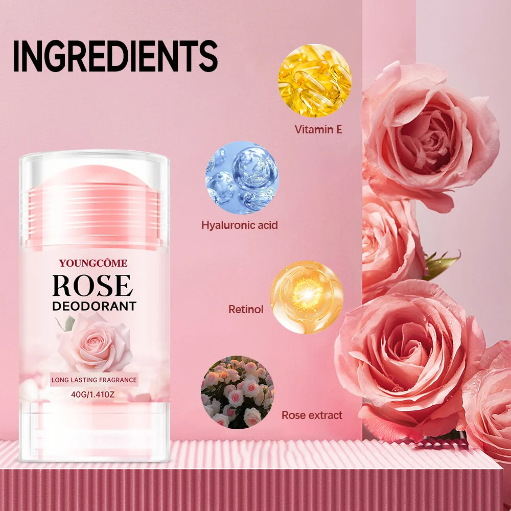 Deodorant for Men Roll-on Bottle Reduce Sweating Odor Remover Underarm Body Deodorant Stick Fast Dry Lasting Portable Refresh