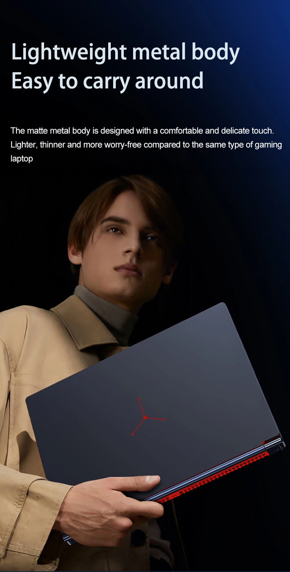 YSJMNPC Gaming Laptop Computer Intel Core i7-8750H GTX1650 4G 16.1 Inch IPS Screen RAM Max 64GB 2*DDR4 2*M.2 NVMe Windows11