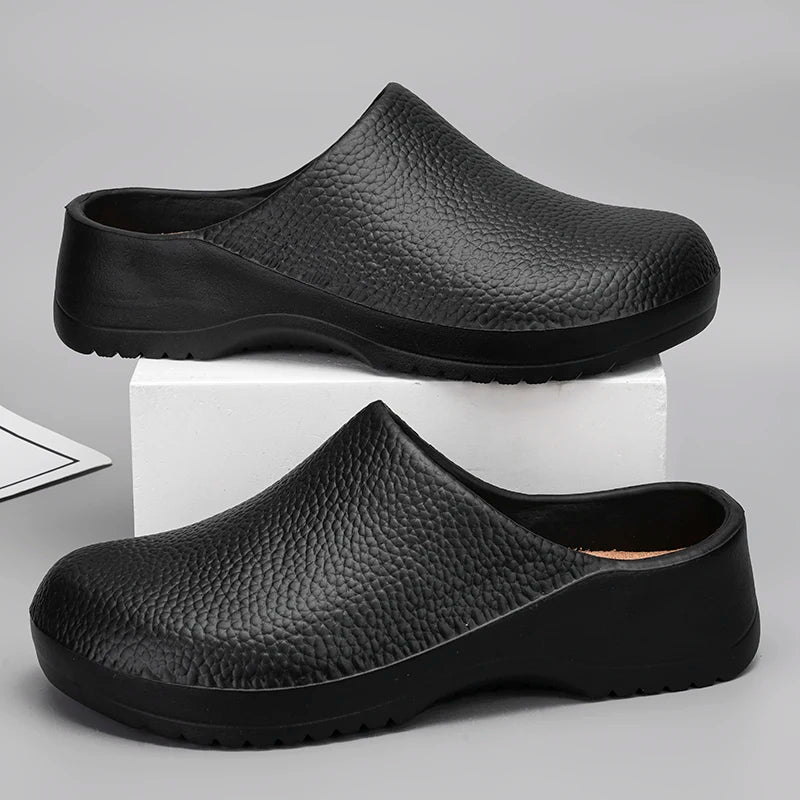 Chef shoes unisex four season fashion waterproof anti slip hotel kitchen work shoes casual comfortable soft soled walking shoes