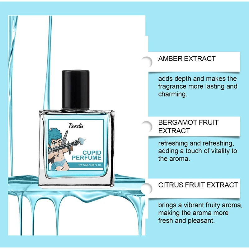 Cupid Hypnosis Cologne Perfume Pheromone Fragrance Spray of Man to Attract Women Flirting Scent Female Dating Angel Body Mist