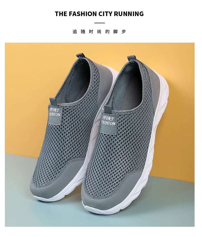 YRZL New Running Shoes for Men Breathable Sports Shoes Light Weight Fashion Summer Breathable Sneakers for Men Plus Size 39-46