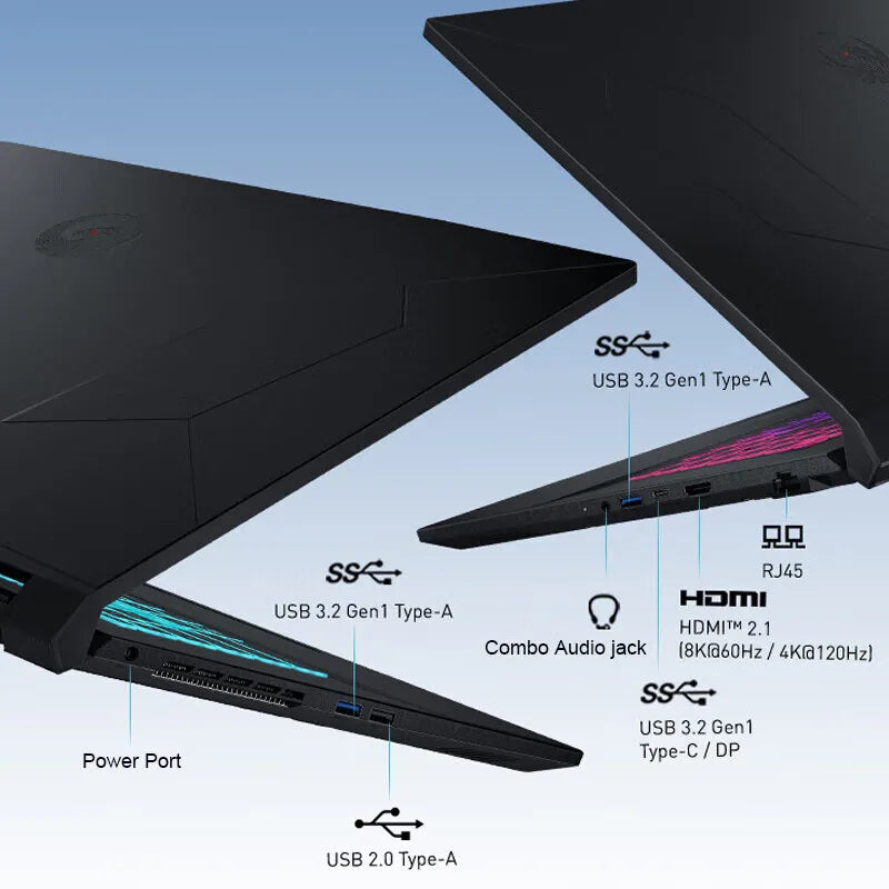 2024 MSI Bravo 15 Gaming Laptop 15.6 Inch FHD 144Hz IPS Screen Netbook AMD Ryzen R9-7940HS 16GB 1TB RTX4060 Gaming Computer PC