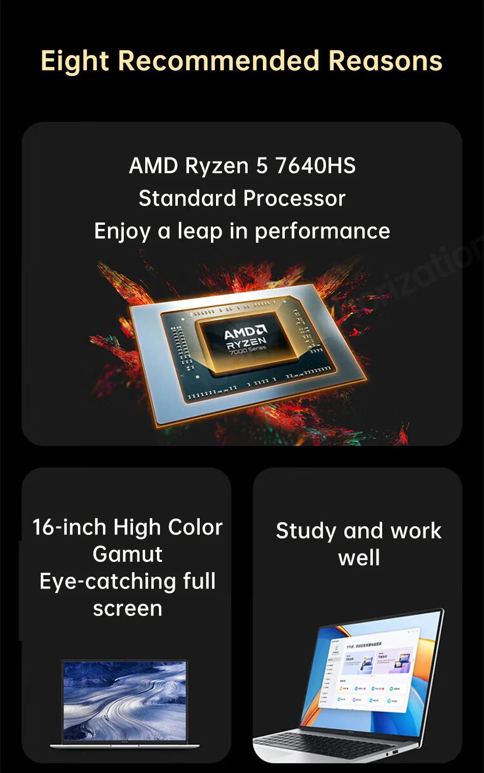 Honor X16 2024 ,Ryzen 5 7640HS,16GB 512GB,AMD Radeon™ 760M SSD IPS 16 Inch
