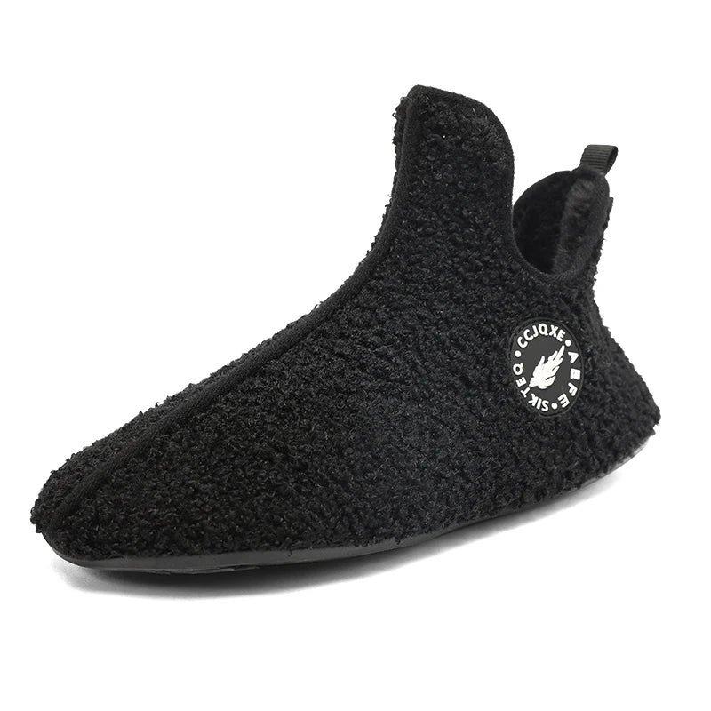 New Men Winter Slippers High Quality Light Weight Disign Shoes Fashion Women Plush Slipper Warm Slip on Casual Shoe for Couples