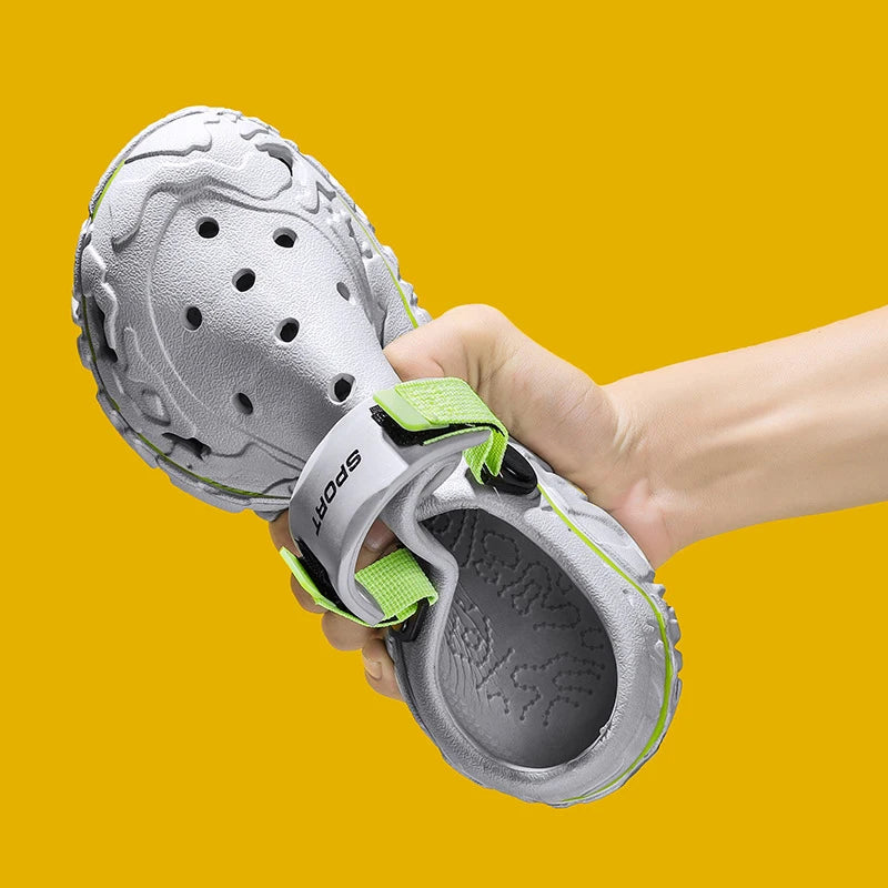 2025 Summer New Breathable Soft-Sole Outdoor Sports Sandals  Versatile Casual Two-Way Trendy Sandals