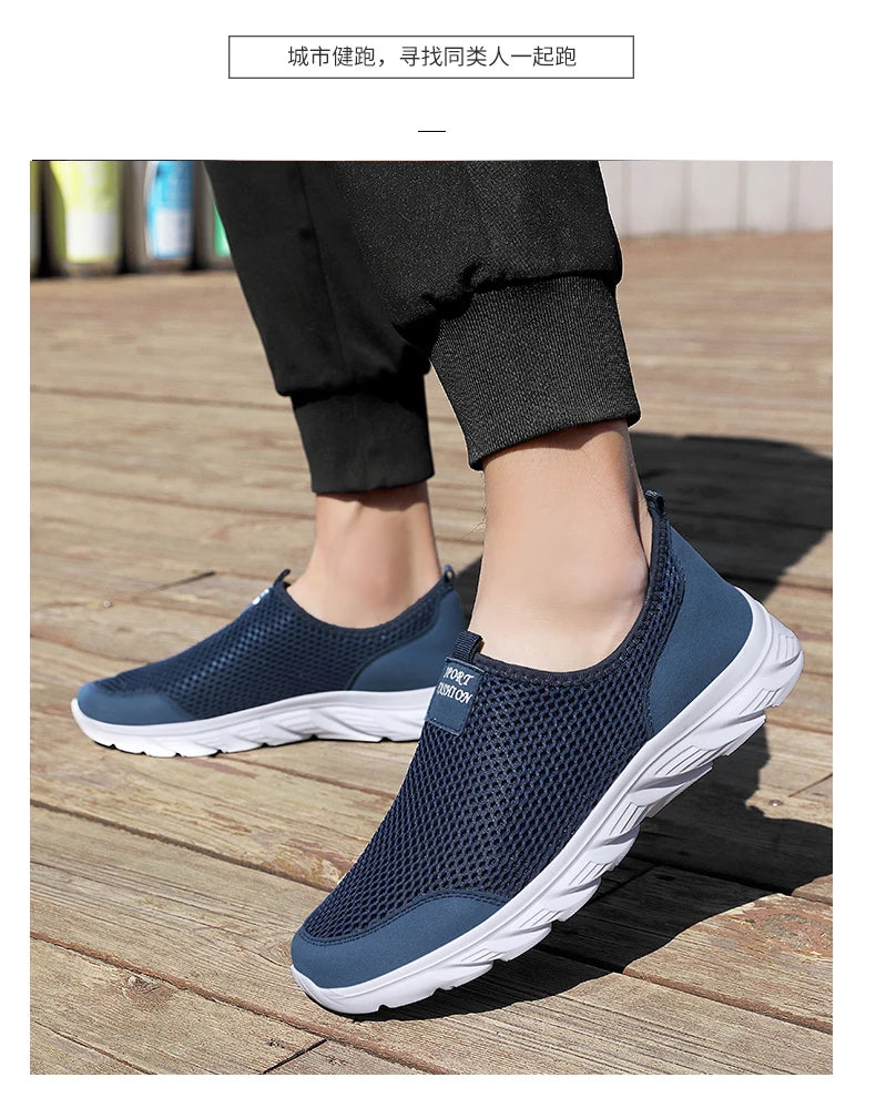 YRZL New Running Shoes for Men Breathable Sports Shoes Light Weight Fashion Summer Breathable Sneakers for Men Plus Size 39-46