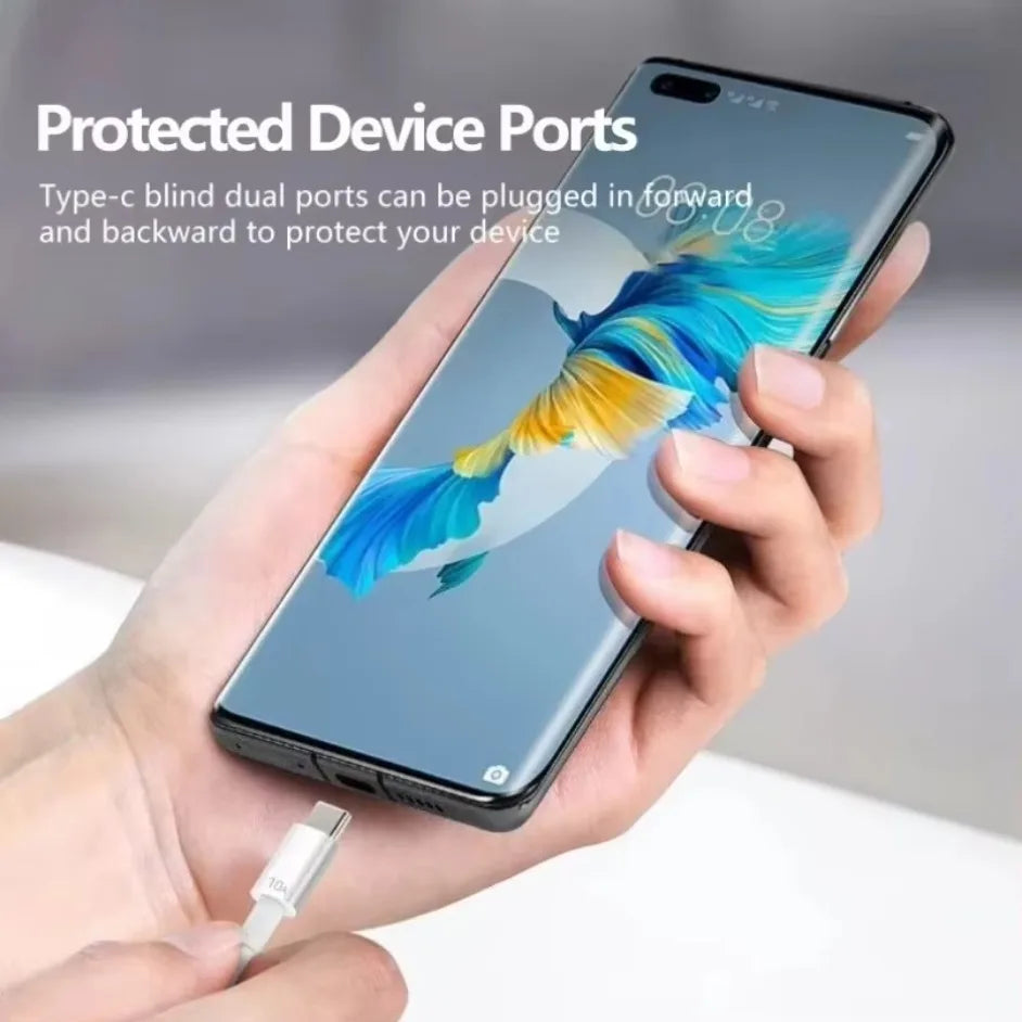 Universal 120W USB Type C Cable 10A Super Fast Charging Cable 1M/1.5M/2M For Xiaomi Smasung S24 S23 Huawei P70 Honor Data Cord