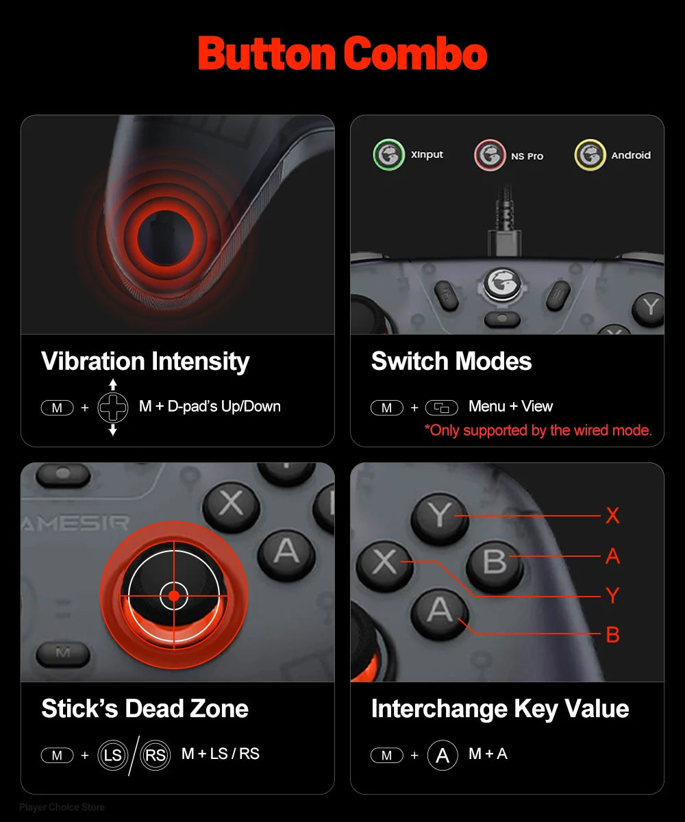 Gamesir Nova Lite Gamepads PC for Nintendo Switch 2 Controller Switch Steam Android iOS iPhone Controle Hall Effect Joystick