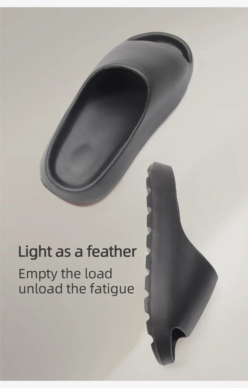 2025 New Coconut Slippers Feel Like Stepping on Shit Thick-soled Sandals Summer New Non-slip Wearing Sandals Men Women Slippers