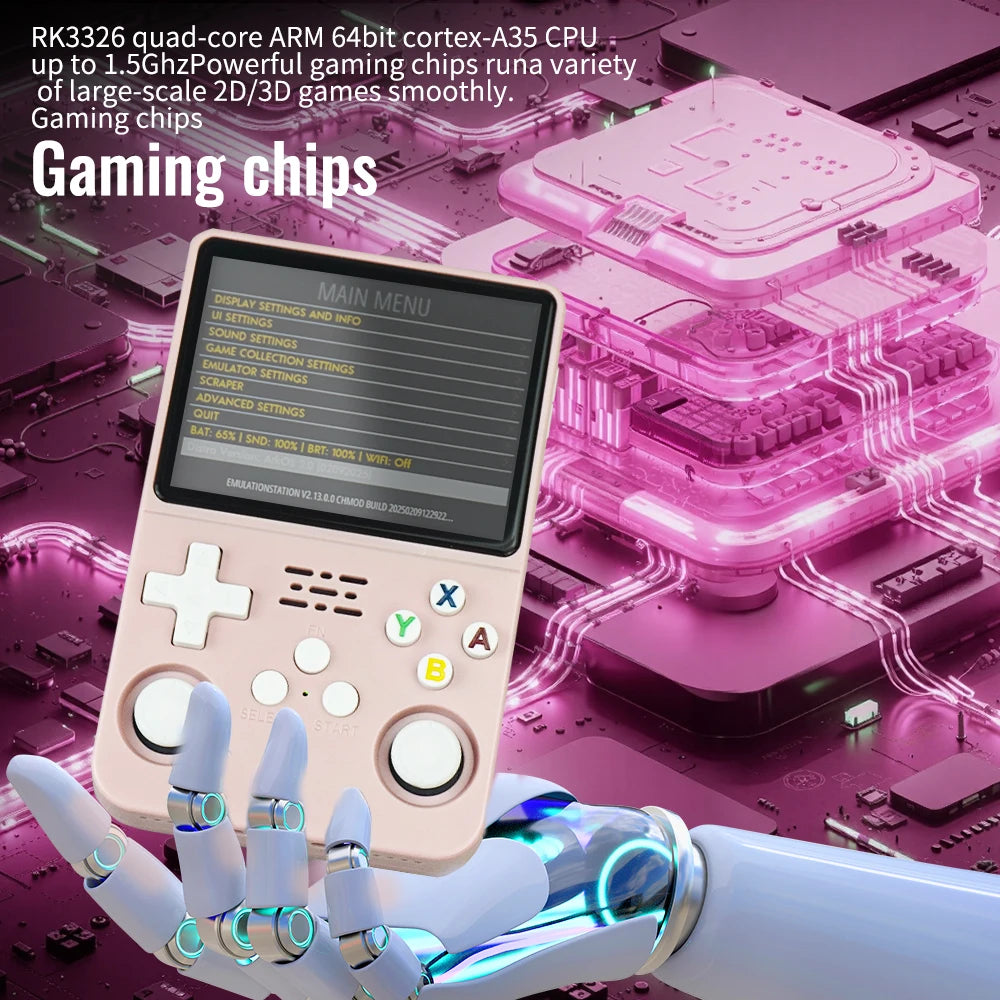 R36S Handheld Game Console 3.5Inch IPS Screen 128G Classic Retro Games Consoles Arkos System Portable Pocket Video Game Player