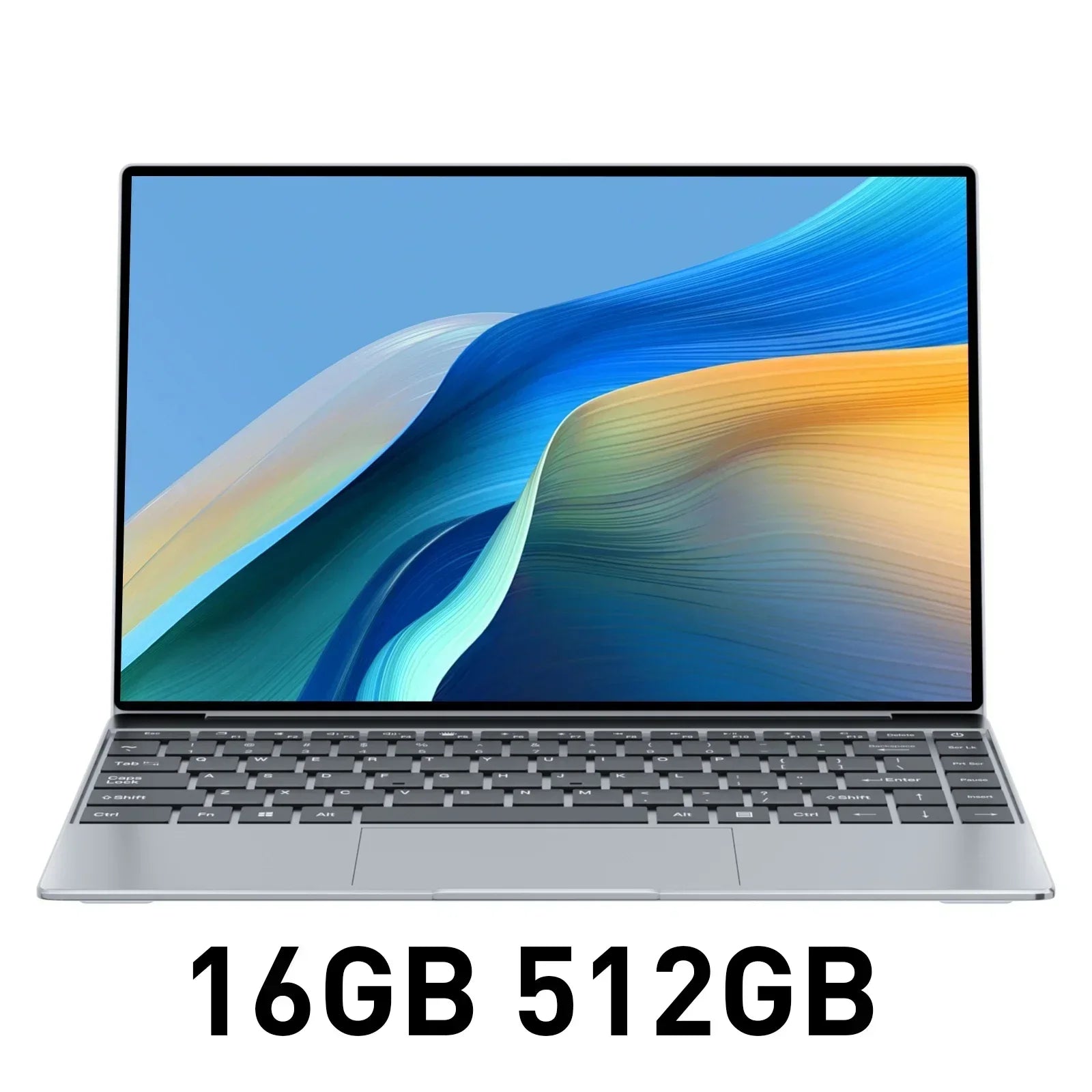 14.1" Ultra Slim Laptop 16GB 1024GB Intel N3700 Notebook Gamer Windows 11 Pro 1920*1080 Display Office Study Computer PC
