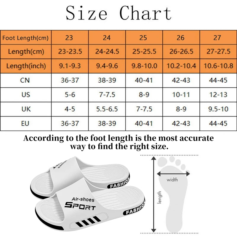 2024 Summer Men's Slippers Soft Bottom over Plus?size Men's Slippers Non-Slip Bathroom Slippers inside and outside Double Purpos
