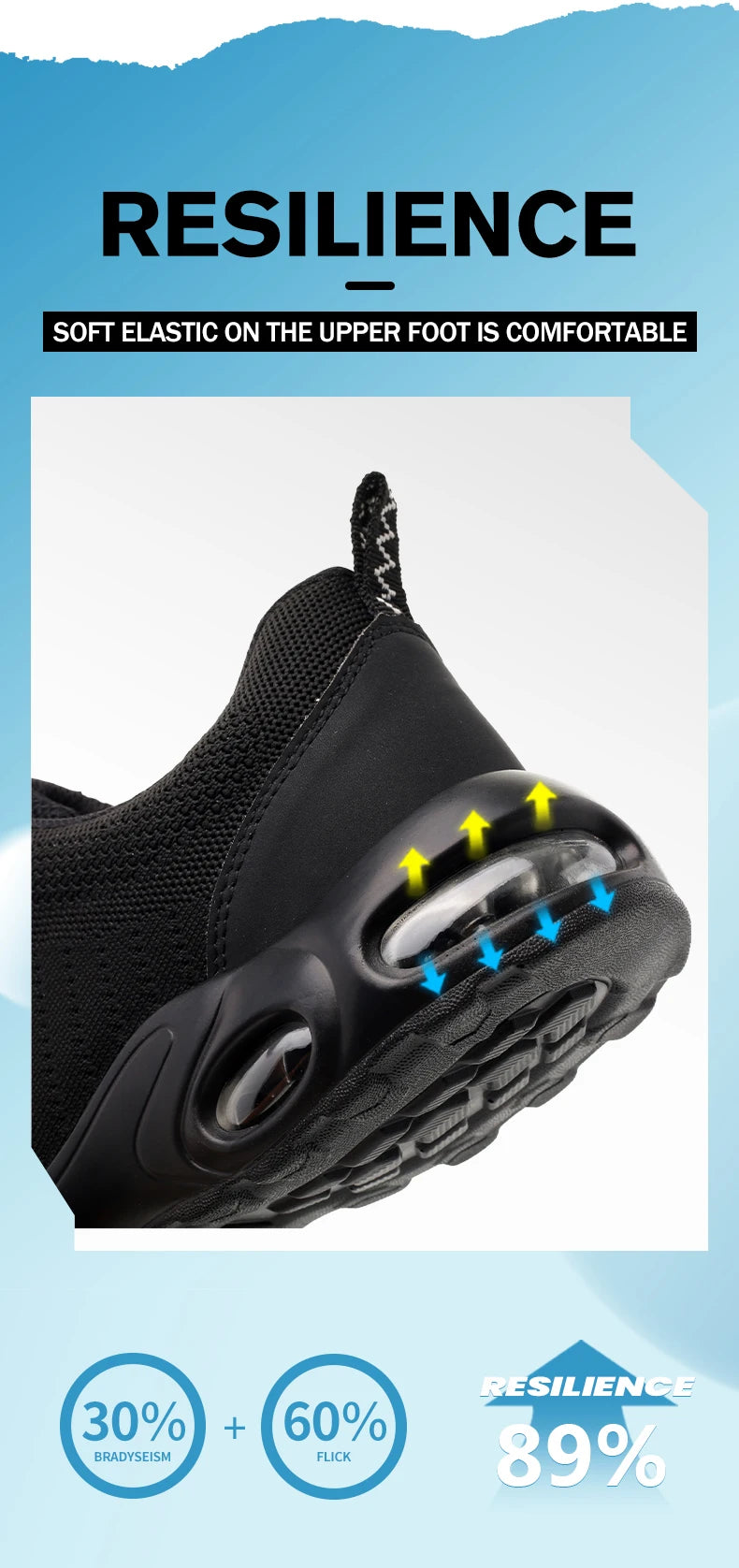 New Men Safety Shoes Anti-smash Anti-puncture Work Shoes Mesh Breathable Lightweight Work Sneakers Indestructible Slip-resistant