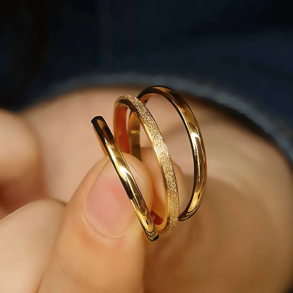 ZAKOL 2mm Width Stainless Steel Ring for Women Girls Exquisite Minimalist Style Tail Ring for Used in All Seasons