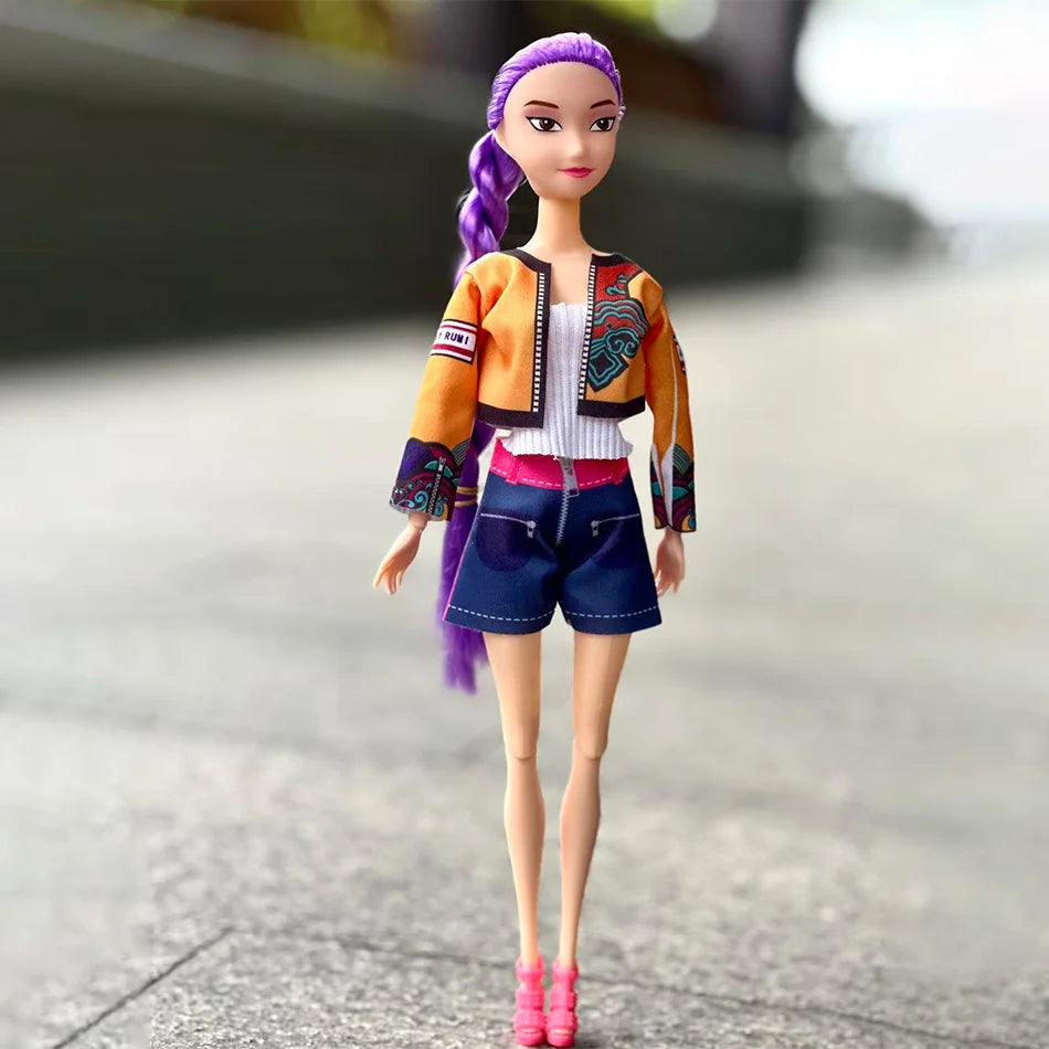 Kpop Demon Hunters Vinyl Figurines New K-POP Demon Slayer Miniatures Doll Lumimila Zoey Desktop Ornament Decoration Gifts