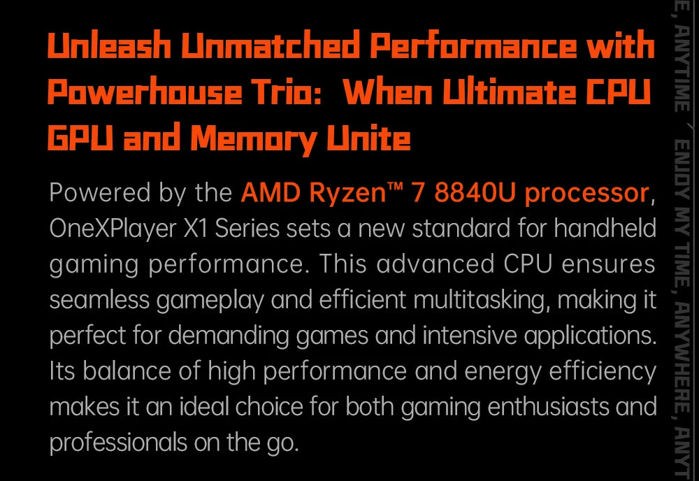 OneXPlayer X1 mini AMD R7-8840U PC Game Console 3 IN 1 Laptop Tablet 8.8 Inch LTPS Touch Screen Computer Detachable Controller
