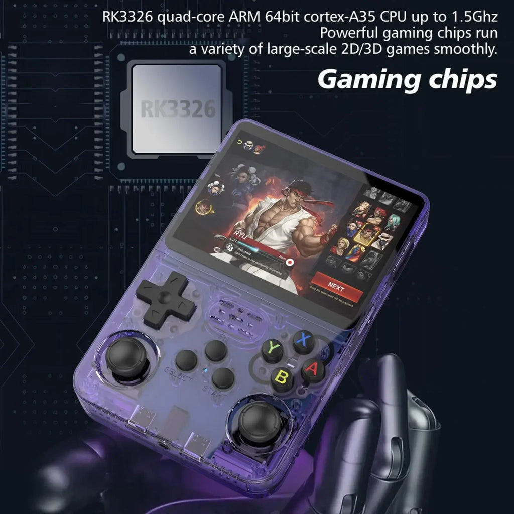 R36S Retro Handheld Video Game Console Single Card Consolas Classic Open Source Arkos System Games Players 3.5Inch IPS Screen