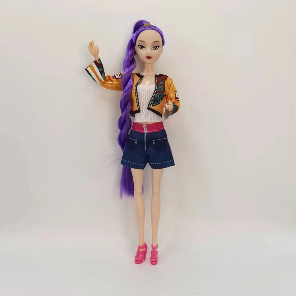 Kpop Demon Hunters Vinyl Figurines New K-POP Demon Slayer Miniatures Doll Lumimila Zoey Desktop Ornament Decoration Gifts
