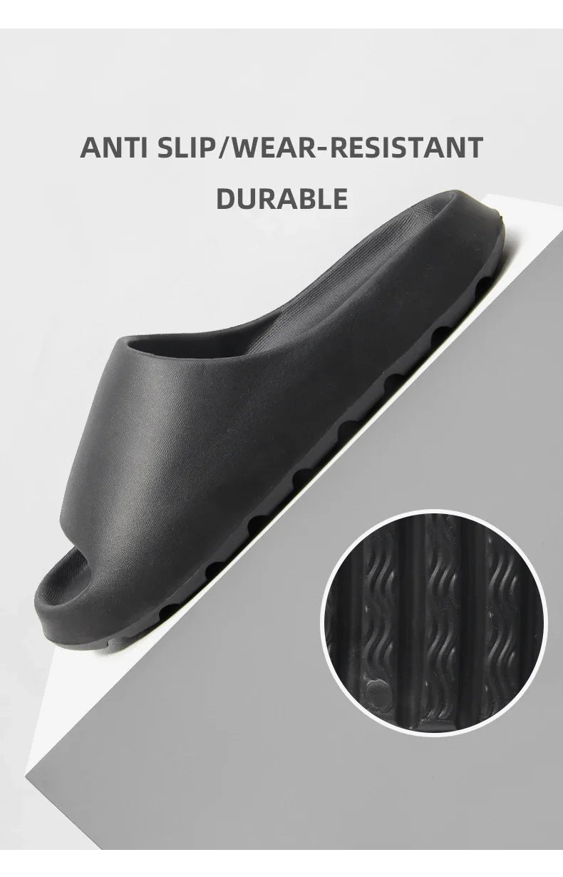 2025 New Coconut Slippers Feel Like Stepping on Shit Thick-soled Sandals Summer New Non-slip Wearing Sandals Men Women Slippers