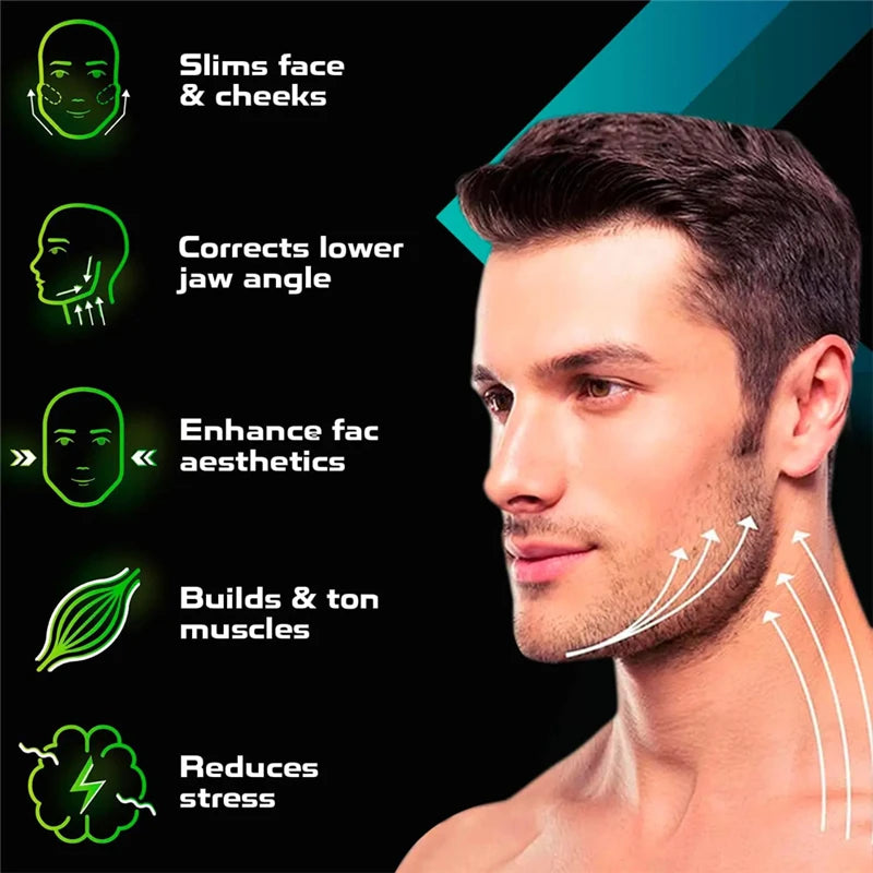 U Shape Jaw Exerciser New Facial Pop N Go Mouth Jawline Face Fitness Muscle Chew Ball Bite Breaker Training Equipment