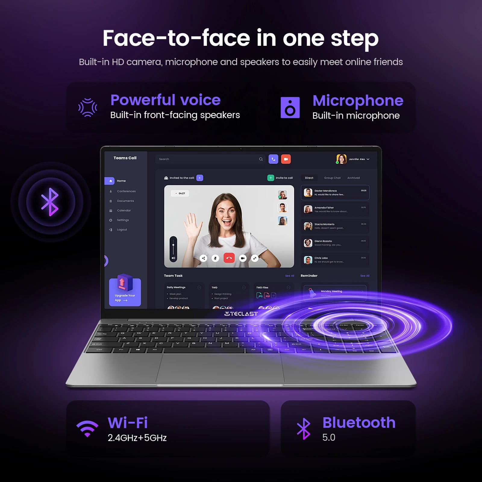 【New】Teclast F16Pro Laptop 15.6 Inch 1920X1080, 12Gb / 16Gb Ram, 256Gb / 512Gb Rom, Backlit Keyboard, for Intel N95, Mini-Hdmi