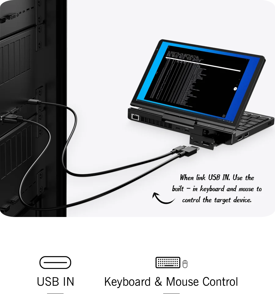 New 2025 version! GPD Pocket 4 8.8-inch AMD Ryzen AI 9 HX 370/8840U 64GB RAM 2TB NVMe Mini Laptop Computer for business