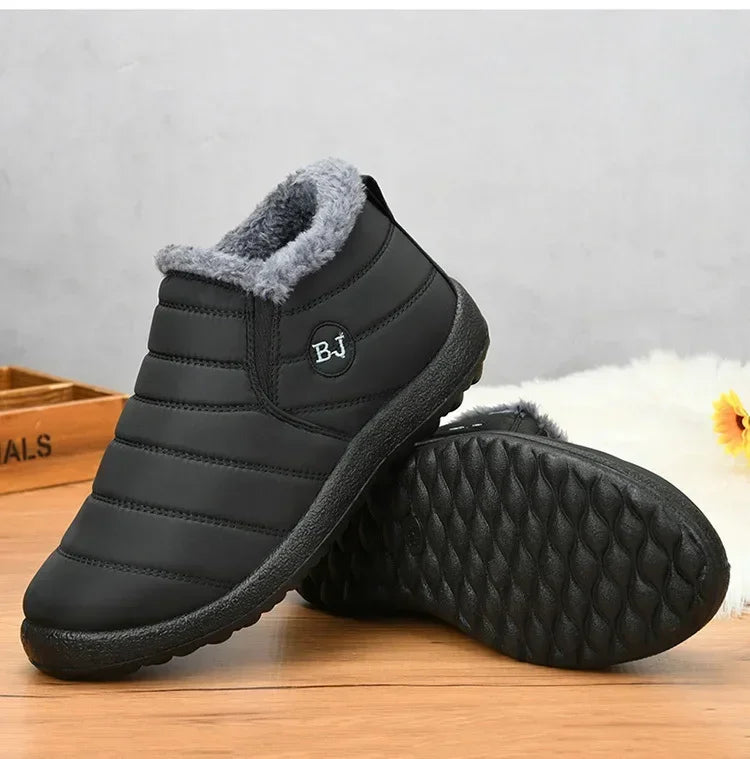Waterproof Winter Boots for Women 2023 New Plush Snow Boots Women Ankle Boots Warm Black Couple Cotton Couples Platform Shoes
