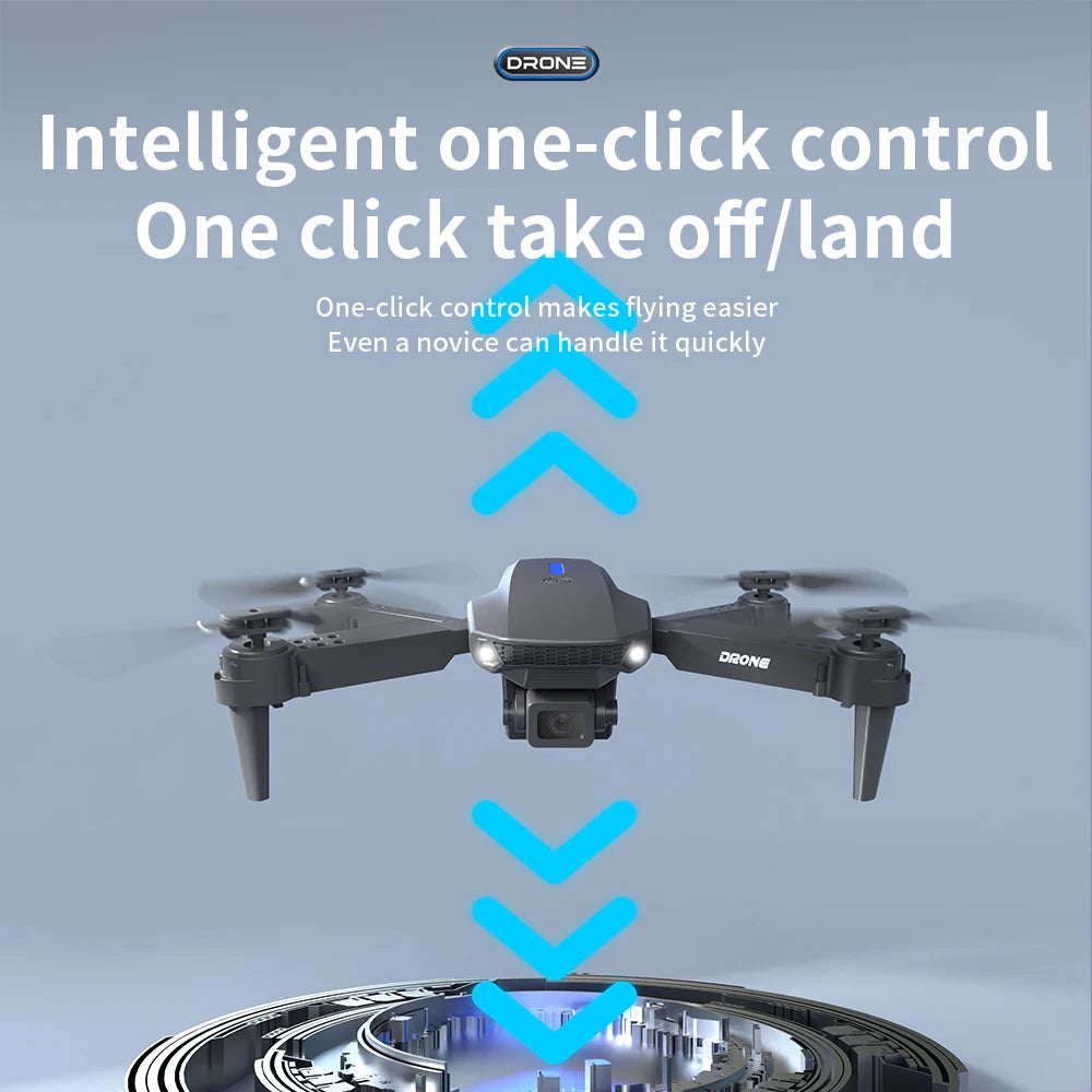 KBDFA 2025 E88 Professional Wide Angle RC Dron HD 8K Camera Mode Foldable Helicopter Aircraft Quadcopter Drone Kid Gift Toys