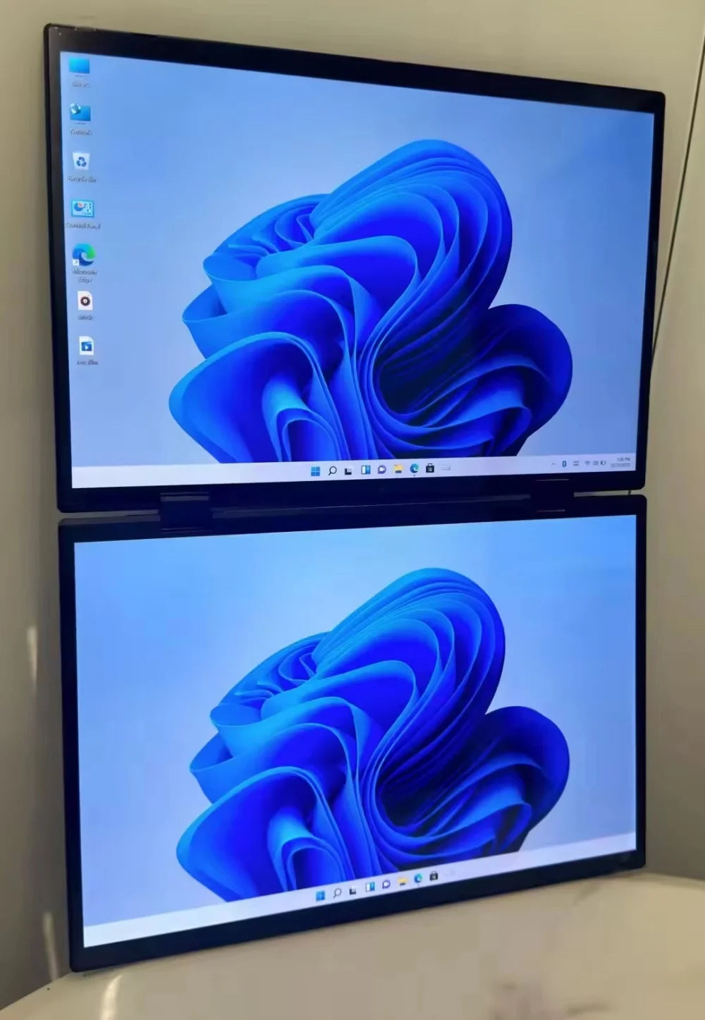 Intel N100 CPU Dual Screen Laptop 14"+14 " 2K Touch Screen Notebook 32GB 360 Degree Flip Metal Case 2 in 1 Laptop Computer