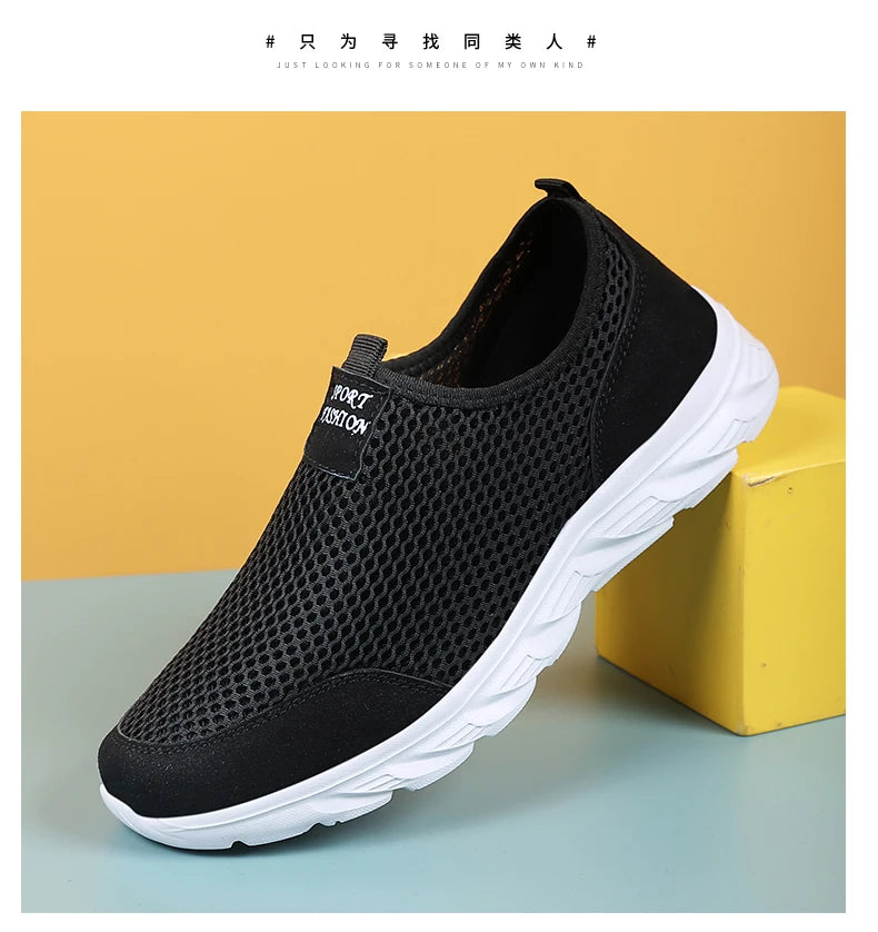 YRZL New Running Shoes for Men Breathable Sports Shoes Light Weight Fashion Summer Breathable Sneakers for Men Plus Size 39-46