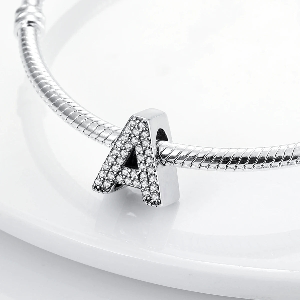 Fit Original 925 Sterling Silver Letter Charms Beads A-Z Golden Love Alphabet Charms For Women Fine DIY Birthday Jewelry Gifts