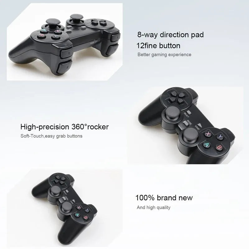 2.4GHz Wireless Gamepad for PC/Android TV - Game Controller Compatible with M8, GD10, and X2 Video Game Consoles