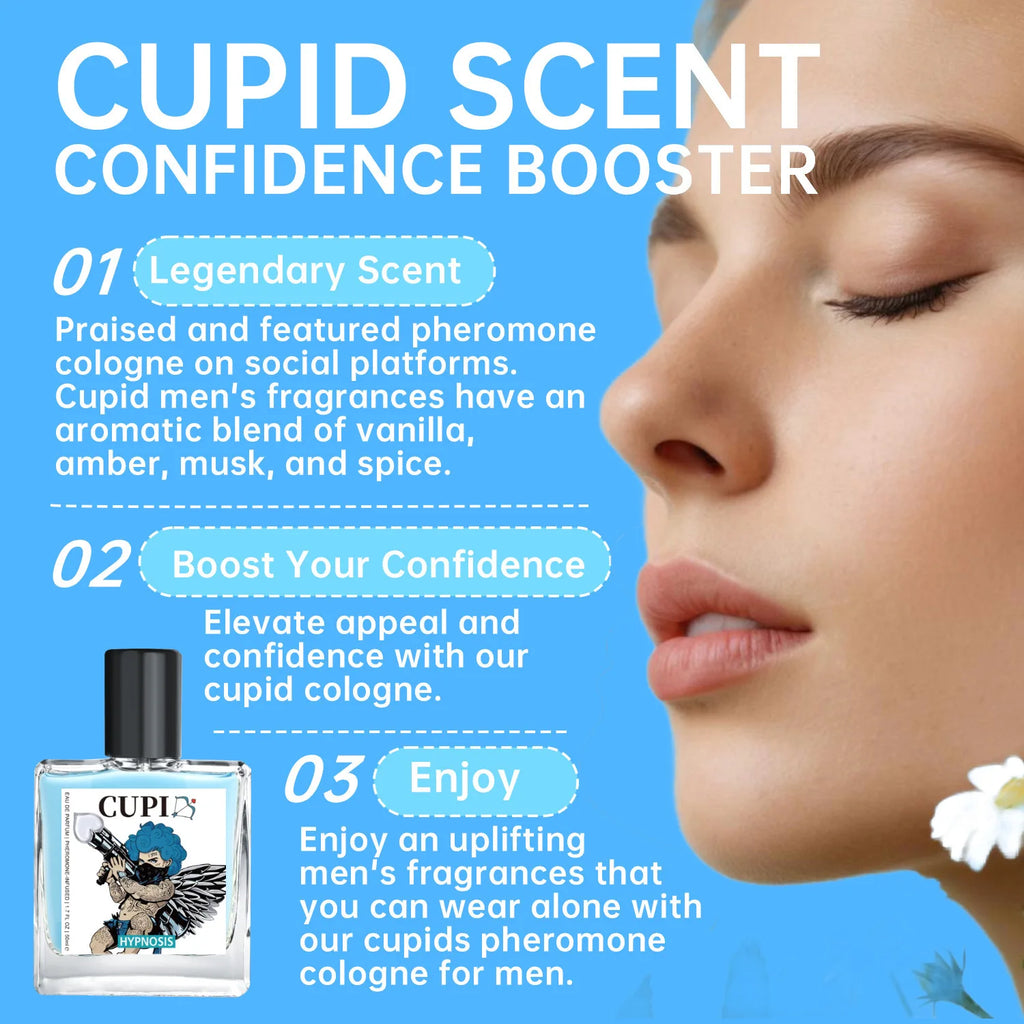Cupid Hypnosis Cologne Perfume Pheromone Fragrance Spray of Man to Attract Women Flirting Scent Female Dating Angel Body Mist