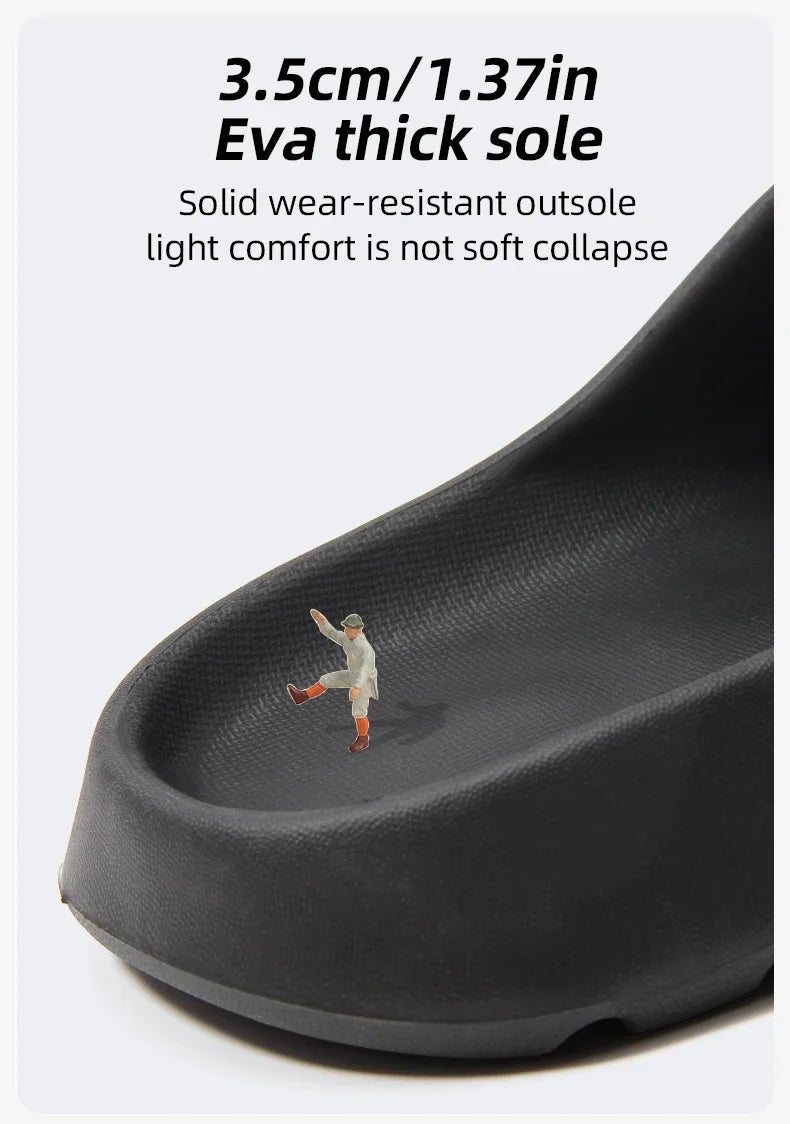 2025 New Coconut Slippers Feel Like Stepping on Shit Thick-soled Sandals Summer New Non-slip Wearing Sandals Men Women Slippers