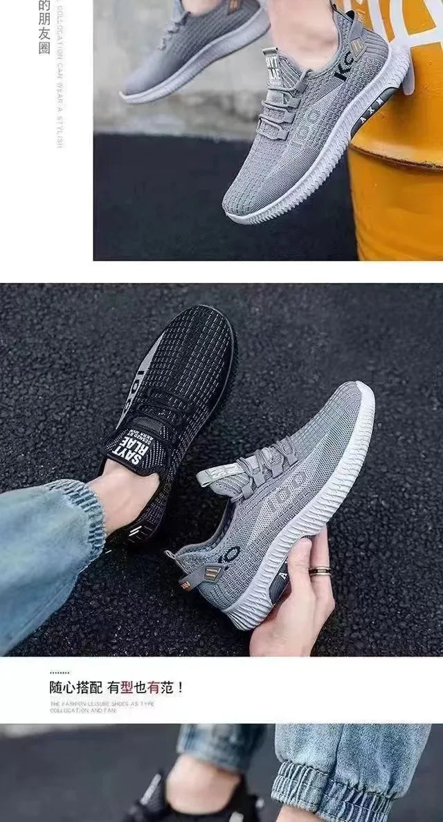 2025 Soft Soled Spring and Autumn Old Cloth Shoes Breathable Mesh Shoes Non-slip Wear-resistant Casual Low-top Shoes Work Shoes