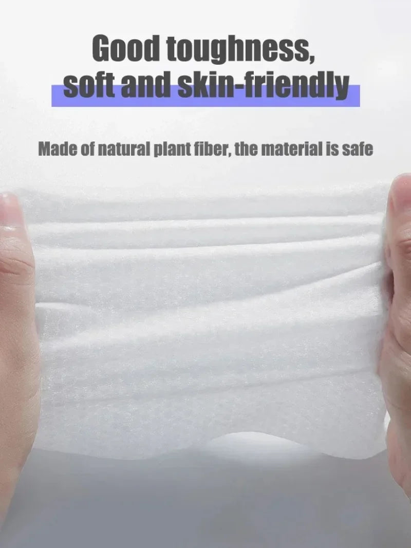 Reusable thickened face towel One pack of 50 pieces per pack Travel cleanser, wet and dry makeup remover, cotton soft fabric