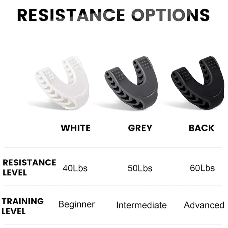 U Shape Jaw Exerciser New Facial Pop N Go Mouth Jawline Face Fitness Muscle Chew Ball Bite Breaker Training Equipment