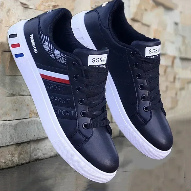 Men Casual Sports Shoes Anti Slip Wear-Resistant Breathable Cushioning Color Blocking Design Versatile Casual Sports Shoes
