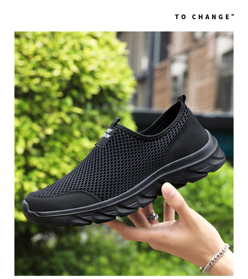 YRZL New Running Shoes for Men Breathable Sports Shoes Light Weight Fashion Summer Breathable Sneakers for Men Plus Size 39-46