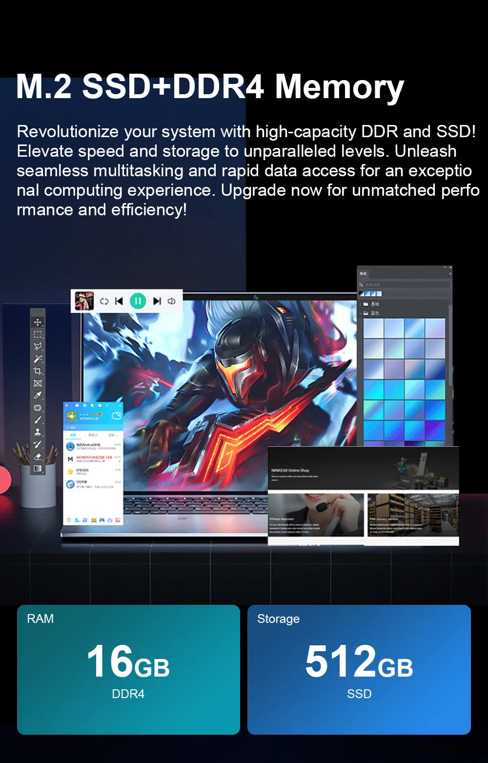 Ninkear N15 Air laptop Intel N95 15.6 Inch FHD IPS 16GB DDR4 512GB SSD Backlit Keyboard Fingerprint unlock Windows 11 Notebook