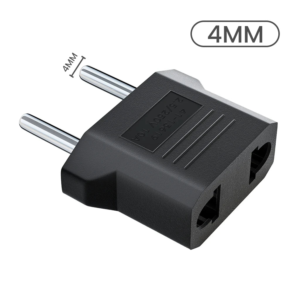 3/5/10Pcs European Euro EU Plug to US USA Plug Socket Travel Charger Converter Adapter Type C Plug Electrical Sockets AC Outlet