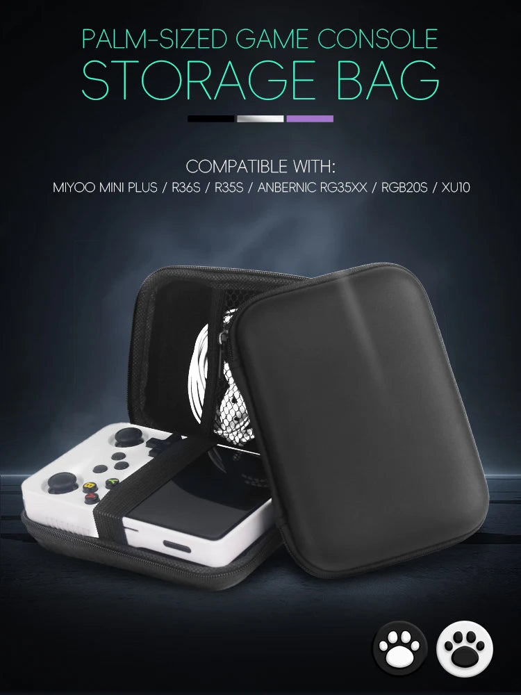 Case for Anbernic RG35XX Plus Miyoo Mini Plus R36S R35S Cases EVA Cover Protable Bag Gaming Accessories