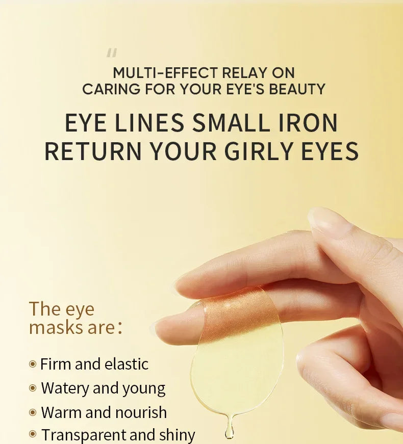 120pcs Avocado Golden Collagen Eye Mask Anti Dark Circles Eye Bags Moisturizing Anti Wrinkle Eye Patches Skin Care Products