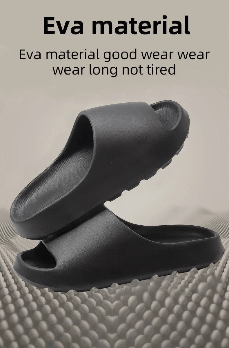 2025 New Coconut Slippers Feel Like Stepping on Shit Thick-soled Sandals Summer New Non-slip Wearing Sandals Men Women Slippers
