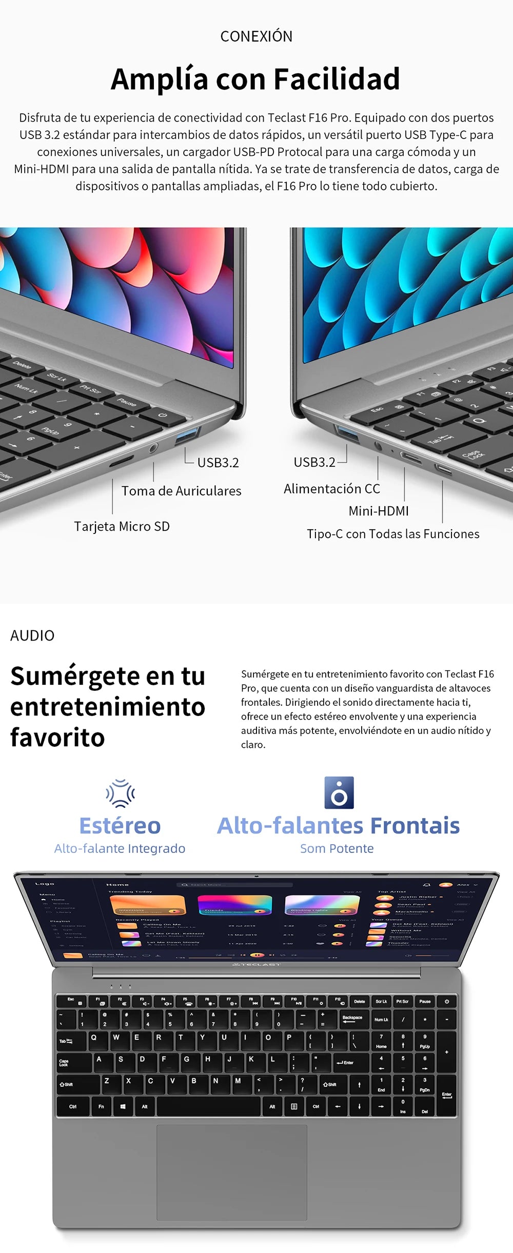 【New】Teclast F16Pro Laptop 15.6 Inch 1920X1080, 12Gb / 16Gb Ram, 256Gb / 512Gb Rom, Backlit Keyboard, for Intel N95, Mini-Hdmi