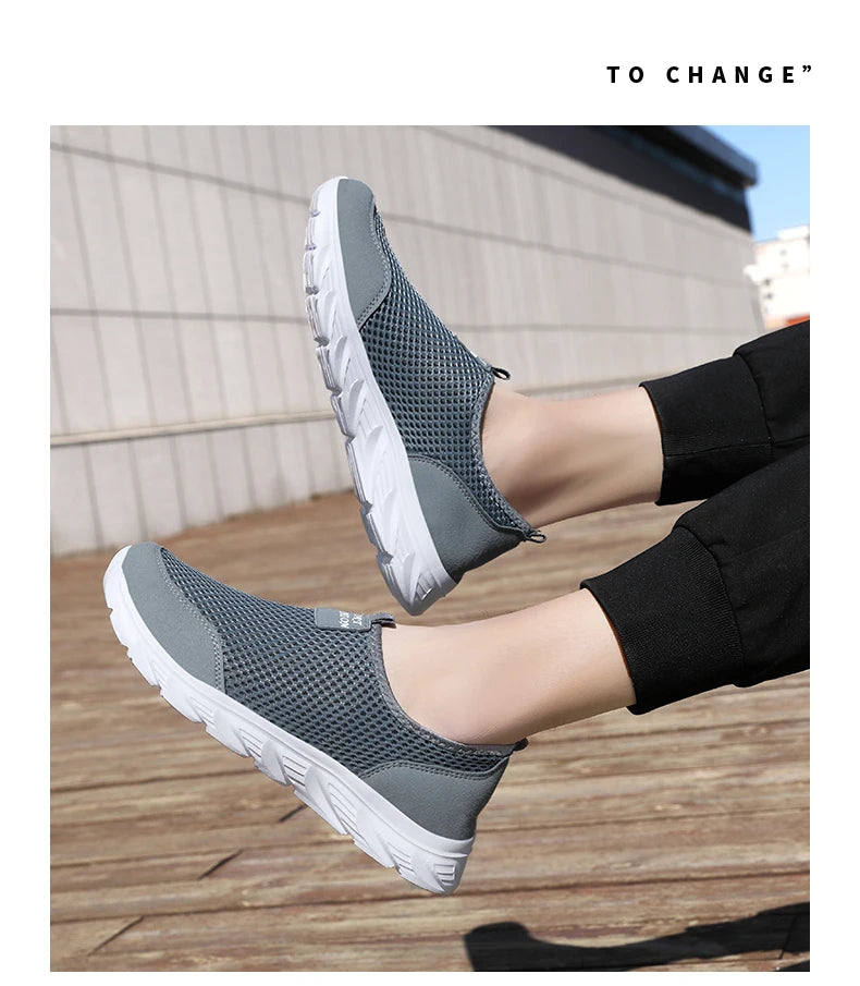 YRZL New Running Shoes for Men Breathable Sports Shoes Light Weight Fashion Summer Breathable Sneakers for Men Plus Size 39-46
