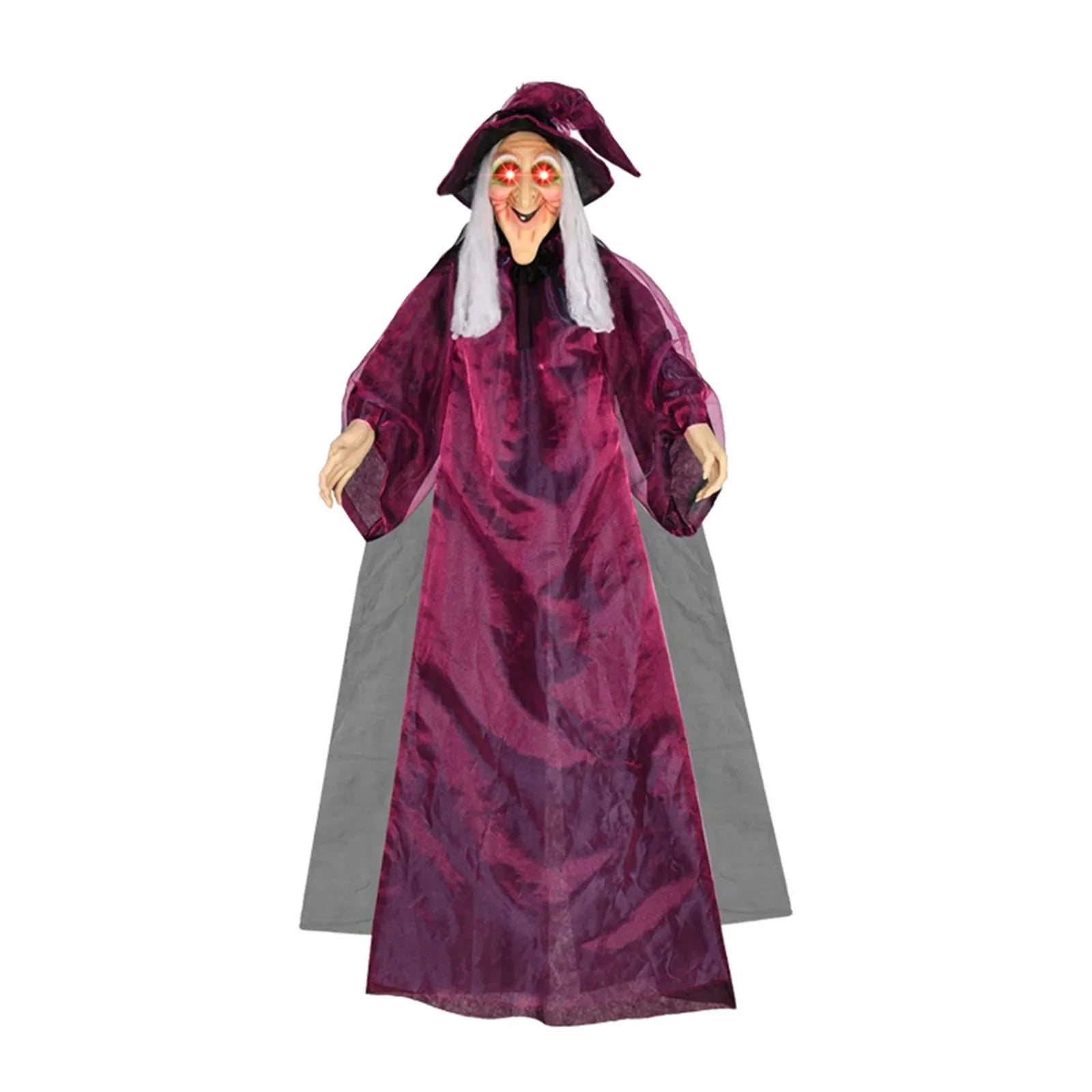 Halloween Decoration Voice Control Witch Large Hanging Luminous Soundmaking Bar House Horror Decor Scary Haunted House Props