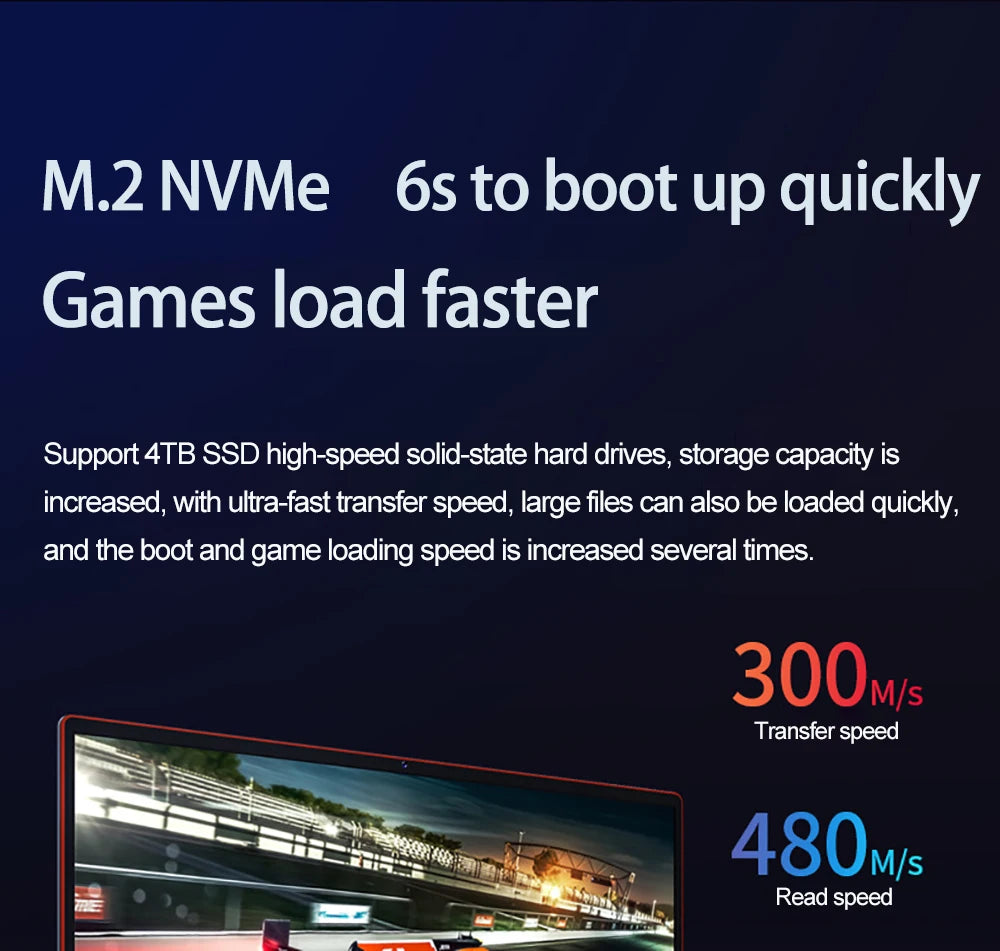 YSJMNPC Gaming Laptop Computer Intel Core i7-8750H GTX1650 4G 16.1 Inch IPS Screen RAM Max 64GB 2*DDR4 2*M.2 NVMe Windows11